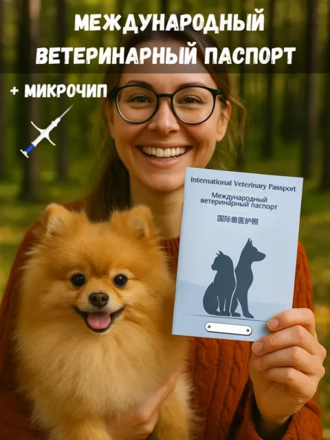 Паспорт для животных + микрочип