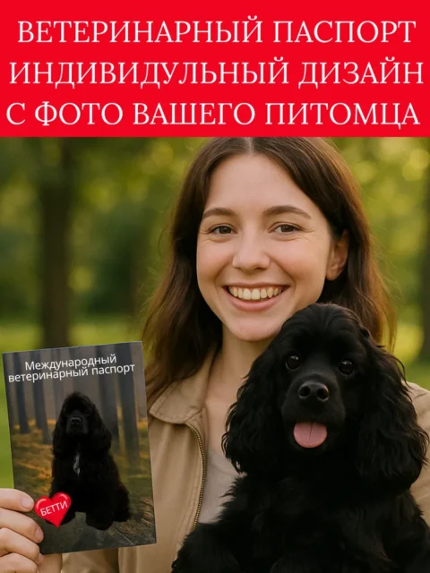 Ветеринарный паспорт индивидуальный дизайн