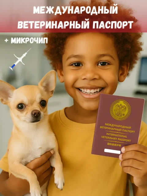 Ветеринарный паспорт + микрочип