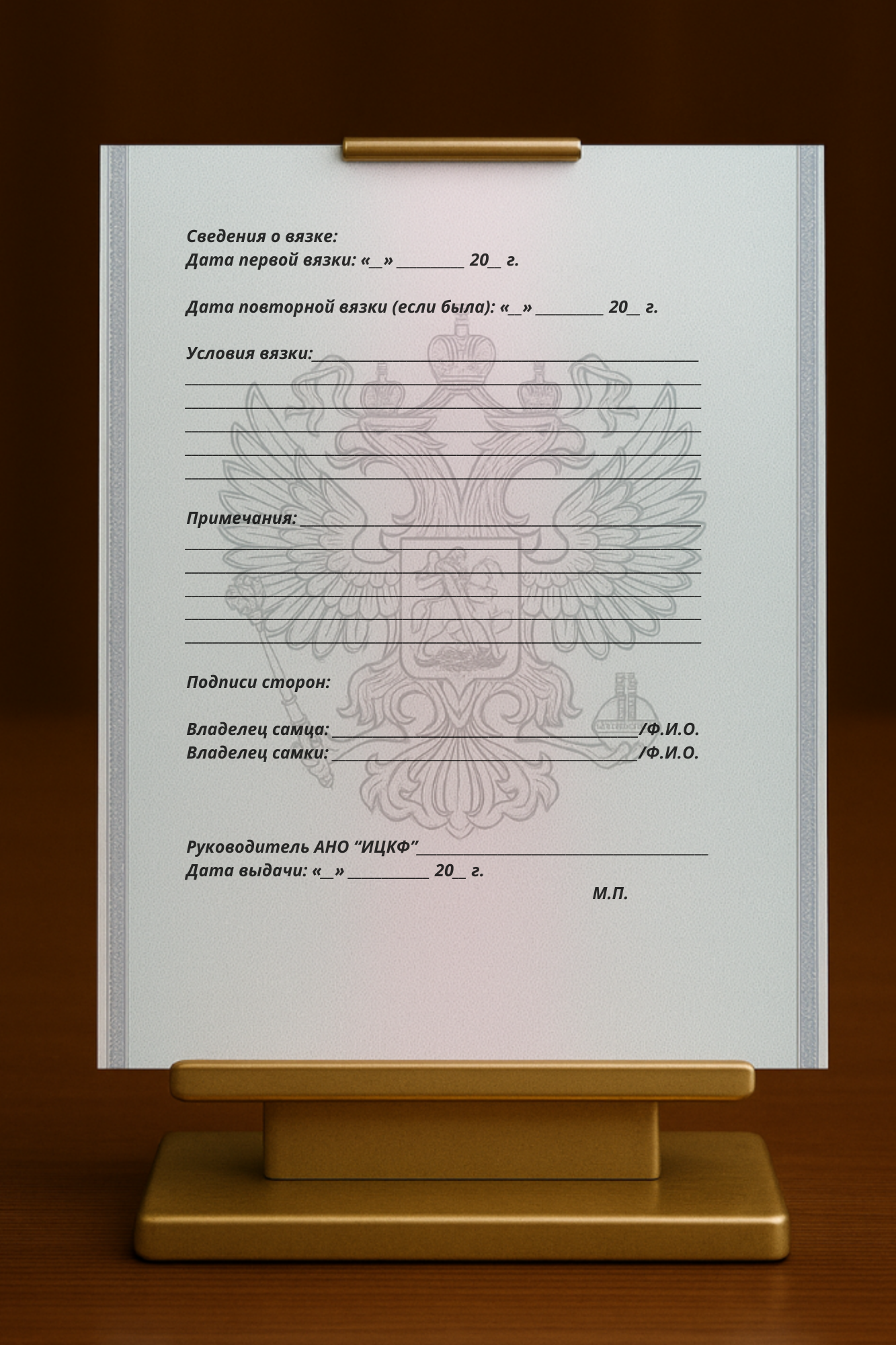 Акт вязки кошки