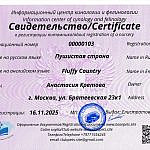 Свидетельство о регистрации